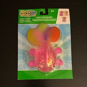 Viral Pink Glitter Squishy Sugar Goldfish Toy